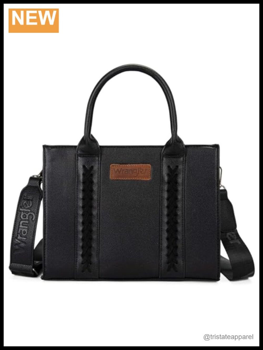 Wrangler Western Tote Bag Whipstitch Crossbody Shoulder Purse